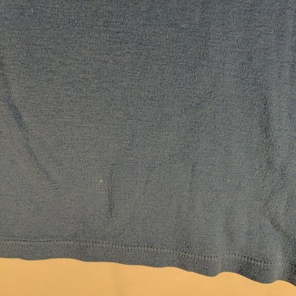Croft & Barrow Blue V-Neck Short Sleeve T-Shirt Top Women S Small 100% Cotton - Picture 5 of 10